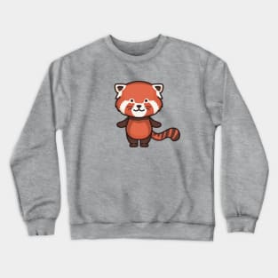 Cute Raccoon Cartoon Crewneck Sweatshirt